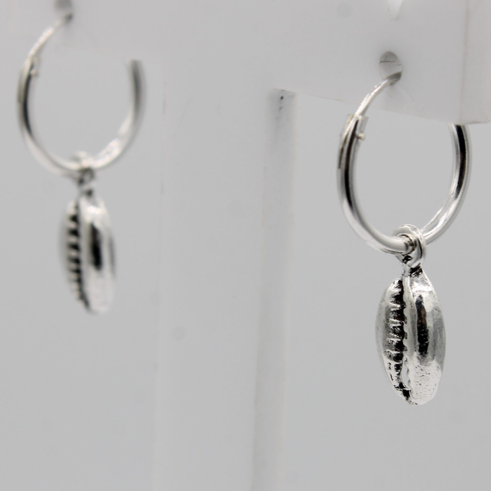 Boucles D'oreilles Longues Vintage Argent Avec Pampilles Et Cristaux
