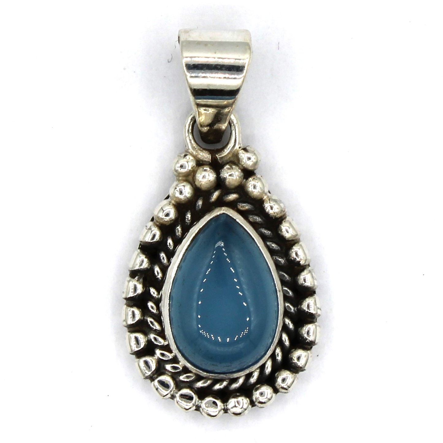 Pendentif Goutte Perlée En Or Massif Ou Argent - 10k, 14k, 18k, Forme Larme, Bijou Le Suq